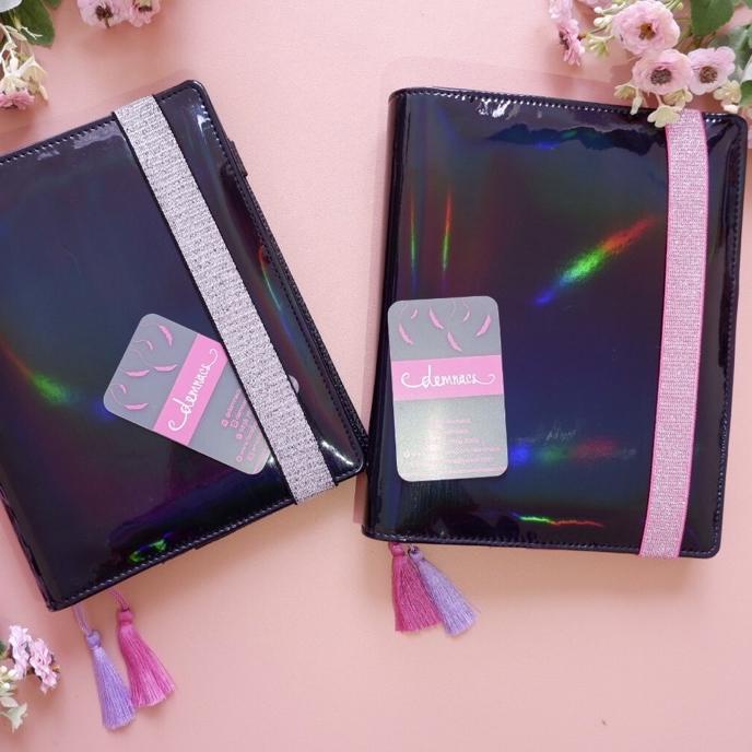 

SEGERA BELI Binder B5 Hologram Soda. GRATIS KERTAS. warna pink silver biru hitam ukuran 26ring Premium Demnacs~