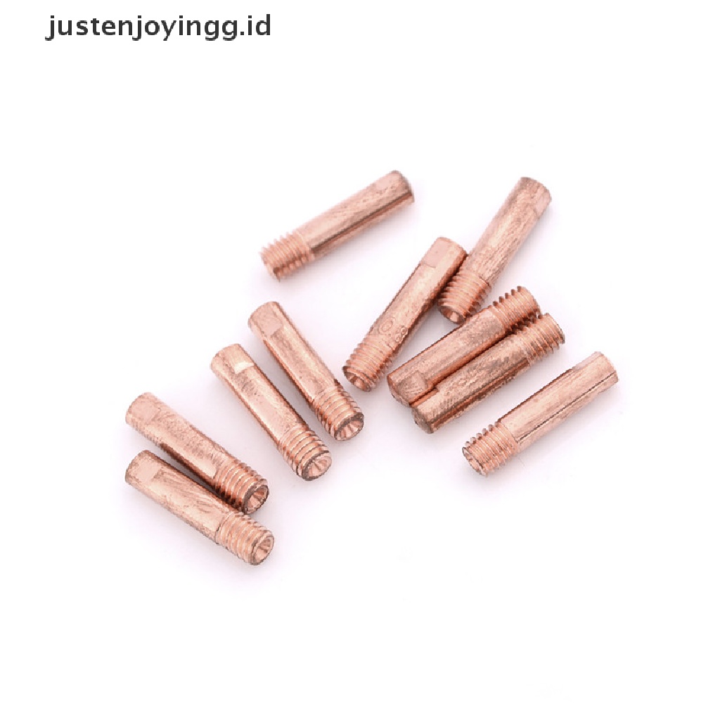 10pcs Nozzle Gas 15AK-0.8mm Mig Mag Welding Torch Warna Emas