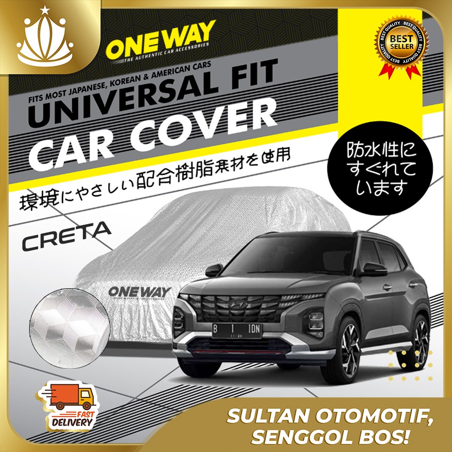 Cover Mobil HYUNDAI CRETA Waterproof 3 Layer Anti Air