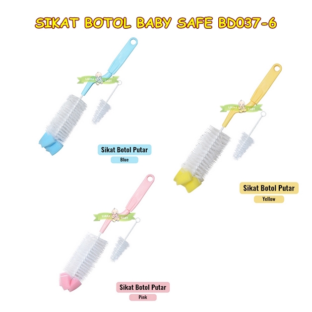 Sikat Botol BABY SAFE BD037-6 (DENGAN SPONS)