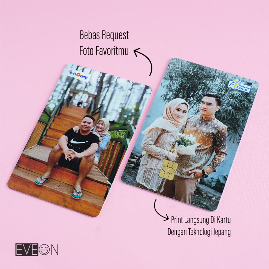 Custom Emoney Mandiri / Flazz BCA Gen 2 Cetak 2 Sisi | Personalized Etoll Custom Photo Foto Print UV