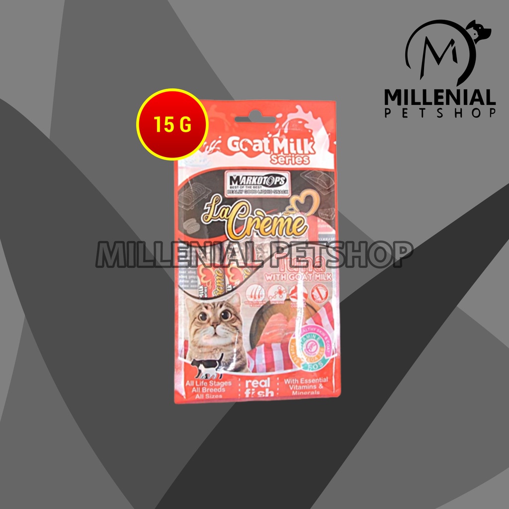 Markotops La Creme Cat Snack Cemilan Kucing Creamy Liquid 15 Gram