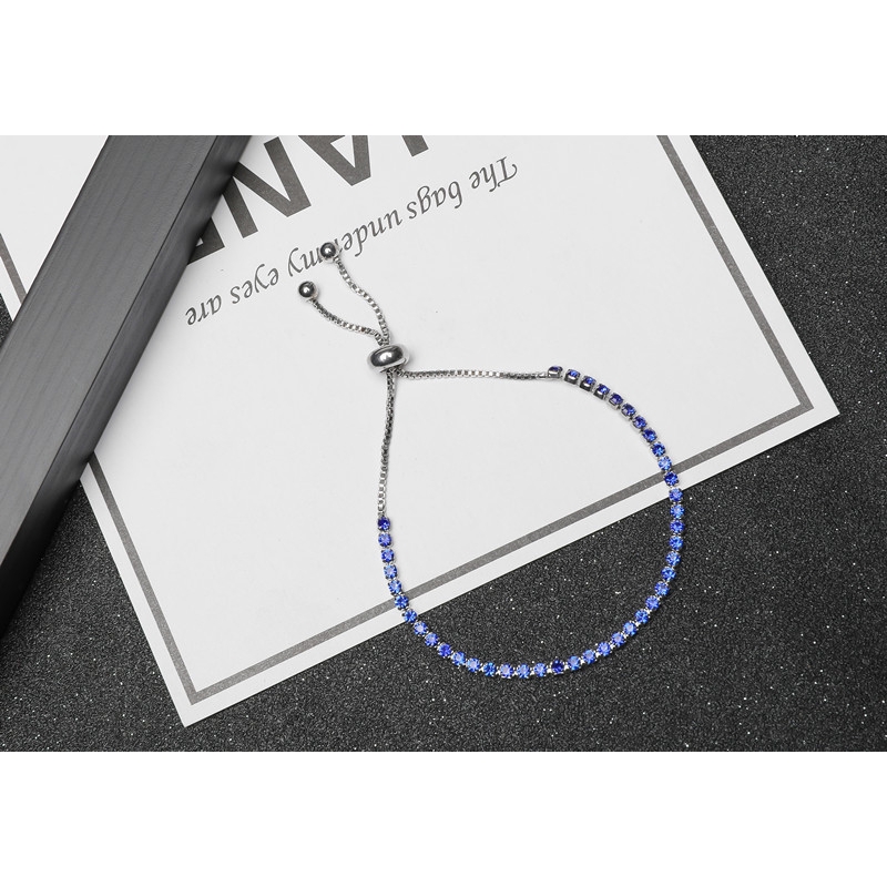 Gelang titanium lilit tinju anti karat dan tidak mudah luntur-Biru