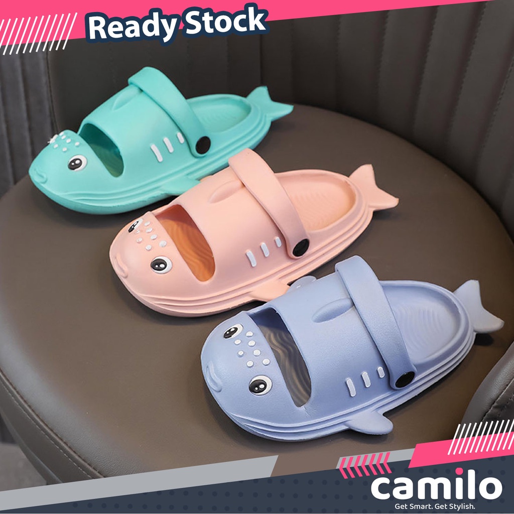 ☀CAMILO☀ SA033 SANDEL Sandal Baby Shark / Sandal Hiu / Sandal Anak Lucu / Sandal Import ANAK BAYI SA033