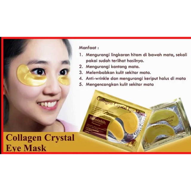 Eye mask collagen crystal