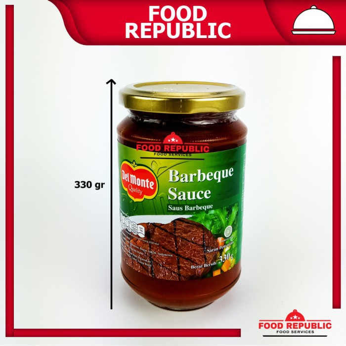 DEL MONTE SAUS BARBEQUE 330 GR DELMONTE BBQ SAUCE - SAUS STIK HALAL