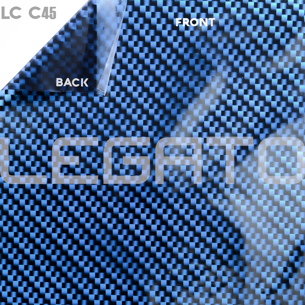 LC-C45 Film Water Printing WTP Hydrographics Carbon Celup Biru Karbon Bukan Kevlar Skotlet Stiker