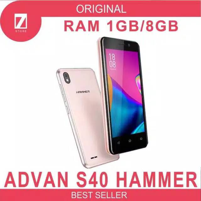 Handphone Android Advan S40 Hammer Ram 1 8 New Garansi Resmi 1 Tahun Shopee Indonesia