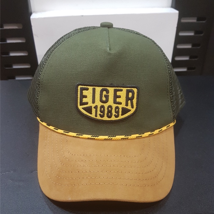 LUAR RUANG - EIGER1989 TOPI PRIA NATIVO TRUCKER CAP - OLIVE ORIGINAL