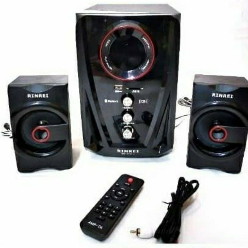 Speaker Aktif RINREI SR-878 (USB Port, Bluetooth, Aux, FM Radio, Remote, SD Card)