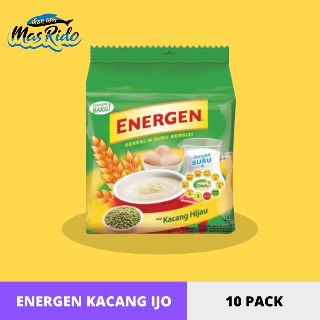 

Energen Kacang Hijau Susu Cereal Bergizi Instan Praktis Termurah