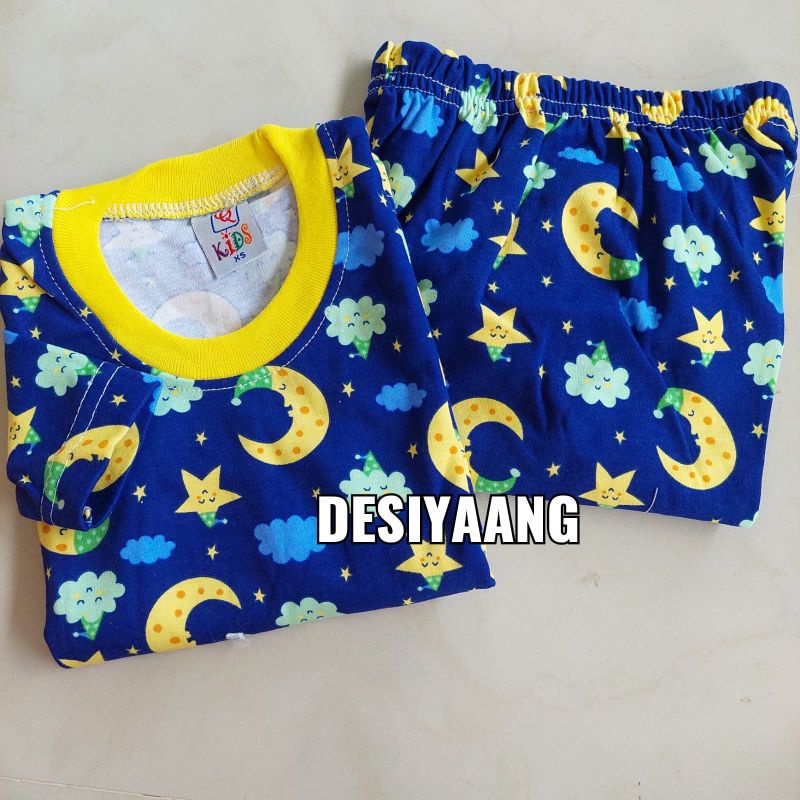 Piyama Anak Qkids LENGAN PANJANG Size Xs(Usia 5-18bulan) Bahan Libby Velvet laki laki dan perempuan