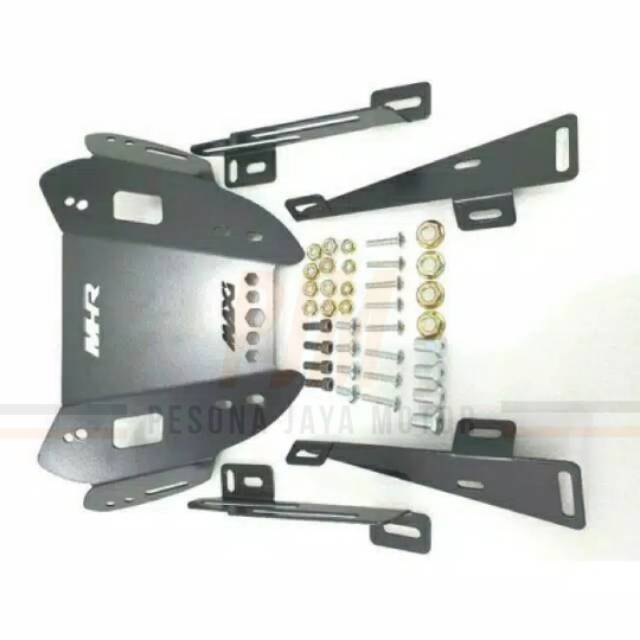 Breket Serpo Nmax,Nmax New 2020 Full Set+Breket Spion Breket Winshield+Mur Anti Jebol ( Wallnut )