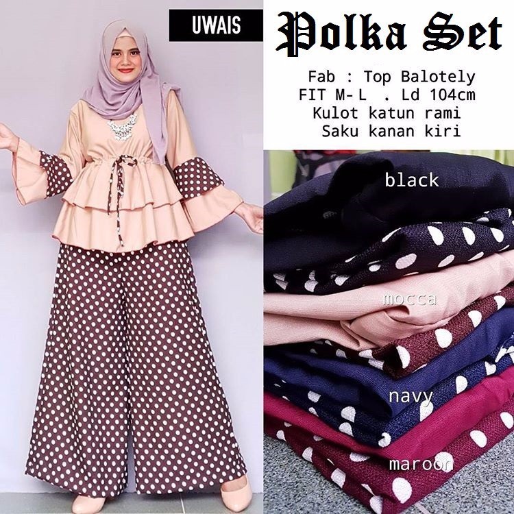 Dress Muslim Coupe Wanita - BHJ 0192 - Original Gareu Fashion