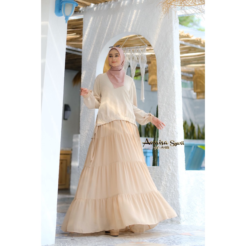 ORIGINAL Annisa Syar’i by ASM Dress Cantik / BAHAN Rubiah