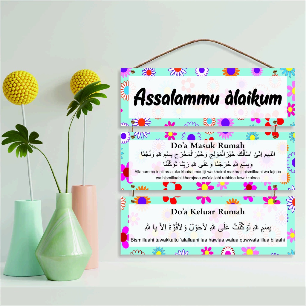 Hiasan Dinding/Wall Decor/Pajangan pintu Murah/Assallamualaiqum C199