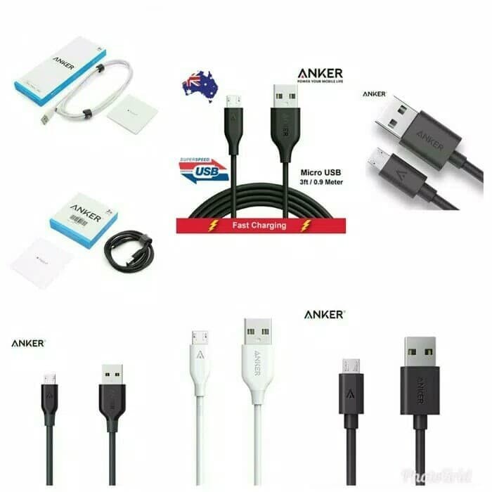 Kabel Data Anker Micro USB 3ft 0,9 meter kabel High speed Charging