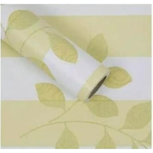 WALLPAPER STICKER DINDING DAUN SALUR HIJAU