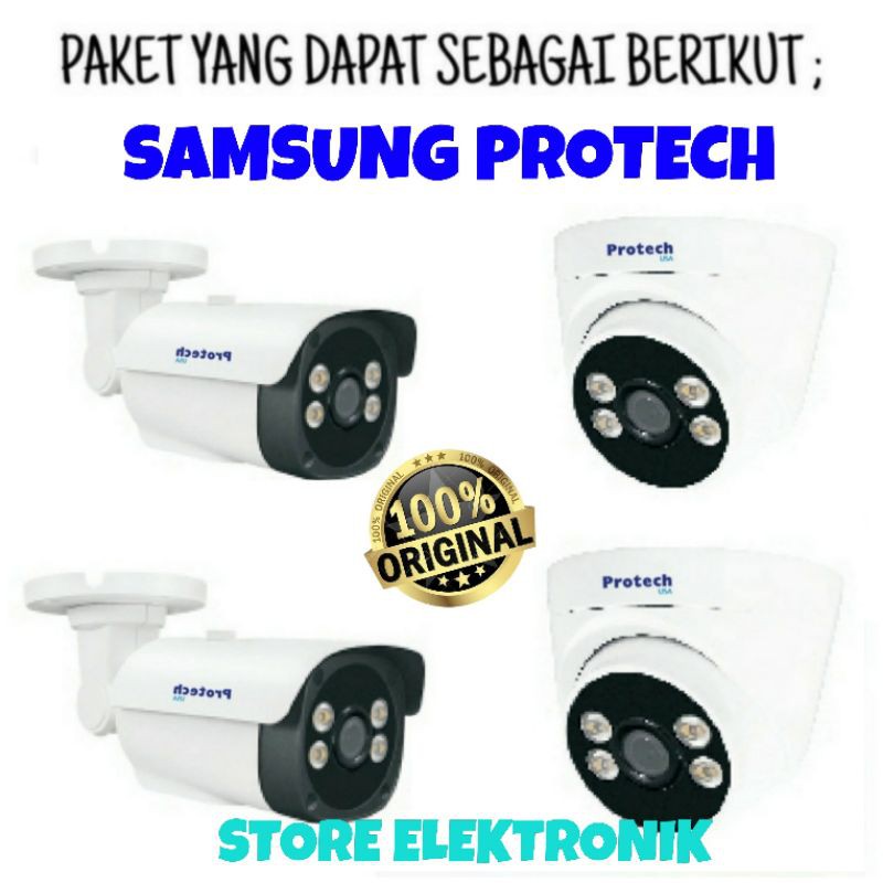 Paket Cctv Samsung Protech Dvr Samsung Wisnet 4 CHN Komplit