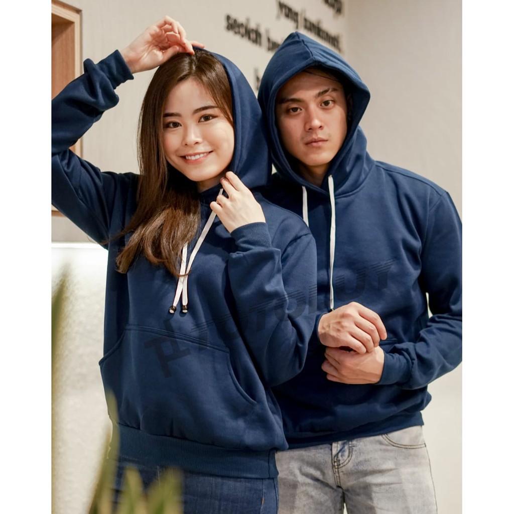 MUKZHOP - COUPLE SWEATER POLOS HOODIE / TOTOLUY MERK / NAVY