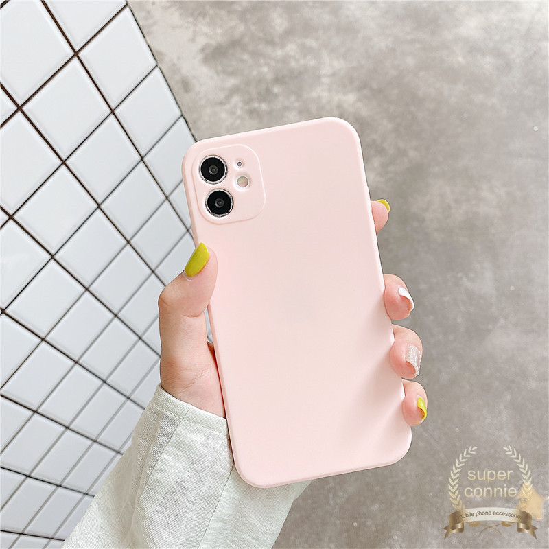 Casing Soft Case Silikon Tpu Warna Polos Untuk Iphone 12 Pro Max / 12 Mini / 11 / 8plus / 7plus /6 /6s