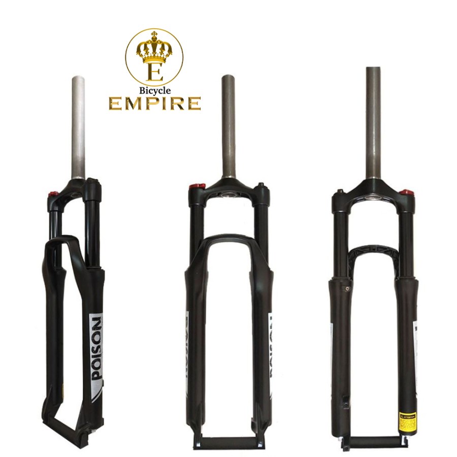 Jual Fork Poison 26 Travel 120mm Black Stanchion Bicycle Empire