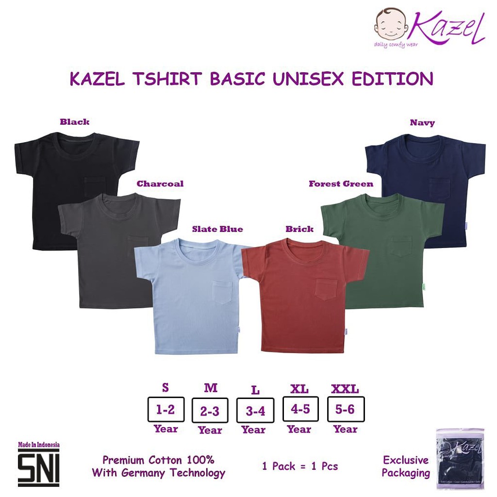 Kazel Tshirt Basic Pocket - Unisex Edition