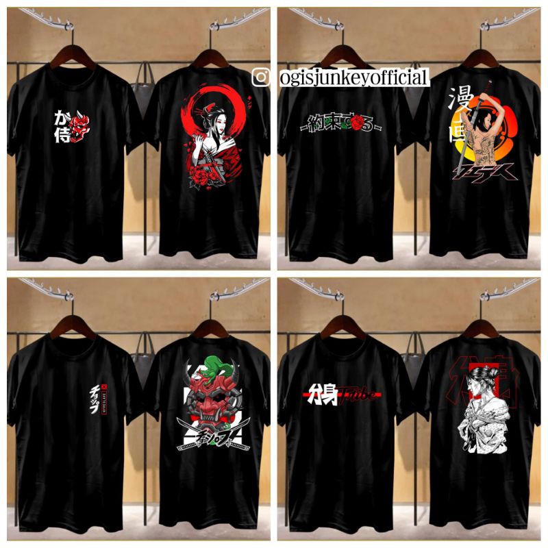 Kaos jepang/kaos samurai/kaos distro