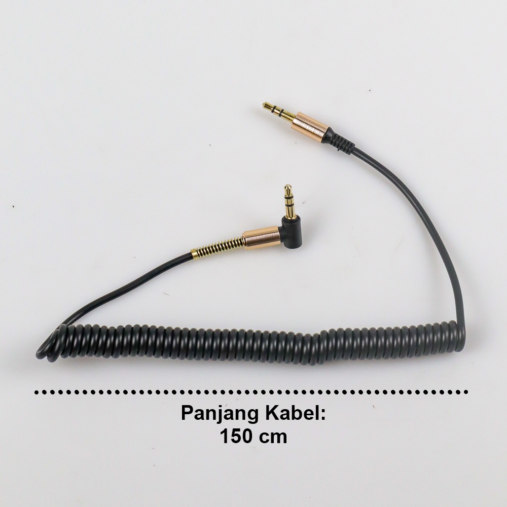 Kabel Audio AUX 3.5mm Spring L Jack 1.5m