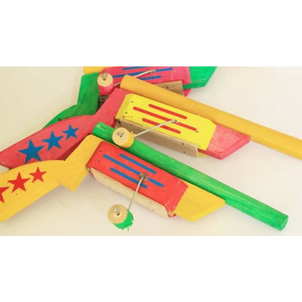 Mainan Anak Tembak- Tembakan  Kayu