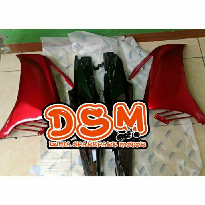 SAYAP DAN BODY MX NEW HITAM MERAH / SAYAP MX NEW MERAH DAN BODY KANAN KIRI HITAM
