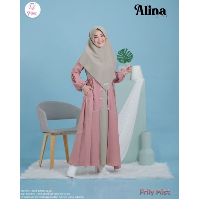PO Alina Dress by Fauz Hijab (Ready Februari)