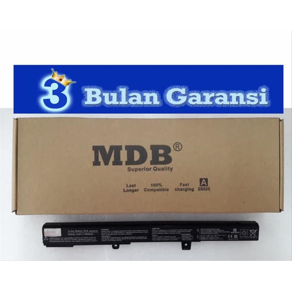 Jual MDB Baterai Laptop Asus X451  X551  X451C  X451CA  X551C  X551CA terbatas
