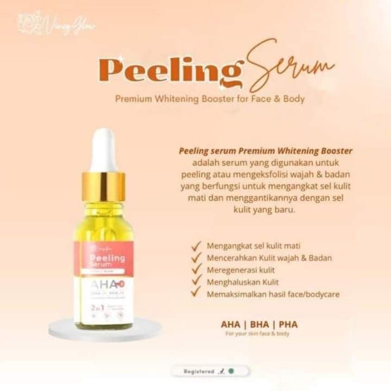 serum peeling AHA kfskin serum peeling vincy glow/ serum peeling vincyglow