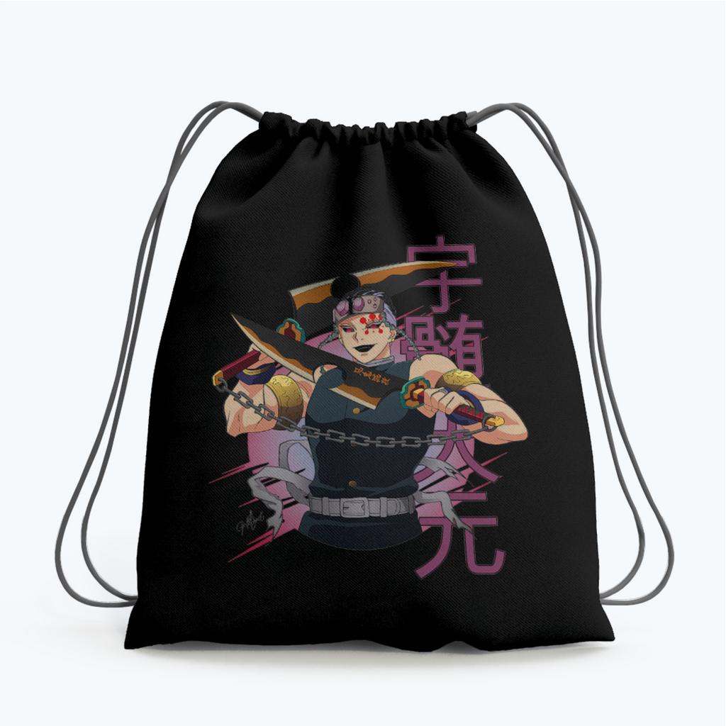 TAS SERUT ANIME KIMETSU NO YAIBA TAS SERUT NEZUKO / STRING BAG OLAHRAGA FUTSAL/ GYM WATERPROOF ANTI AIR