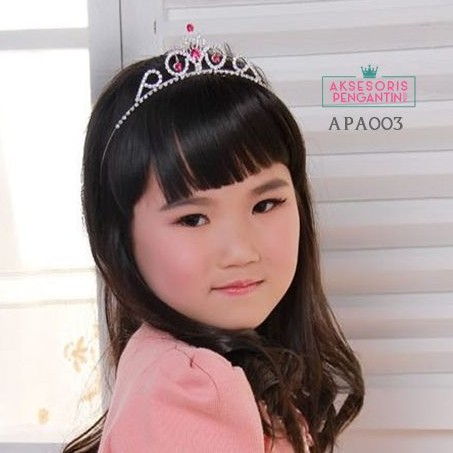 [PRODUK TERLARIS] BANDO MAHKOTA ANAK AKSESORIS RAMBUT HEADPIECE SILVER APA003