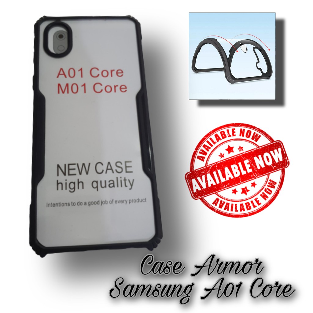 Hard Case Samsung A01 Core Armor Transparant Case Handphone