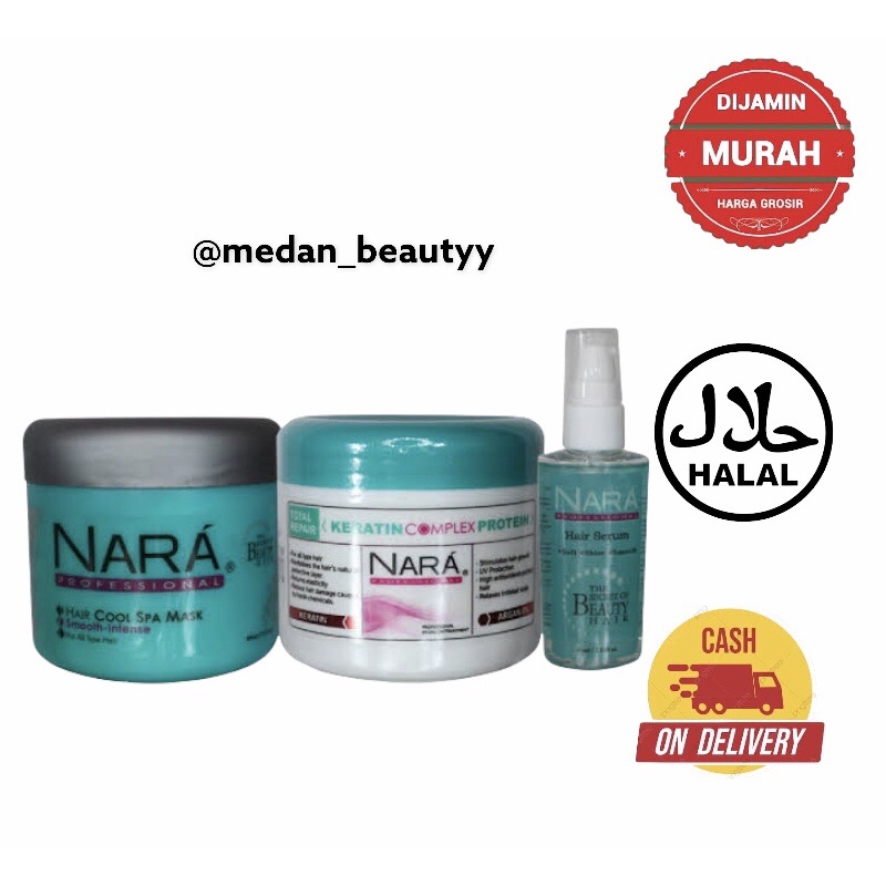 nara hair serum - nara keratin complex - nara hair spa cool - nara professional hair treatment