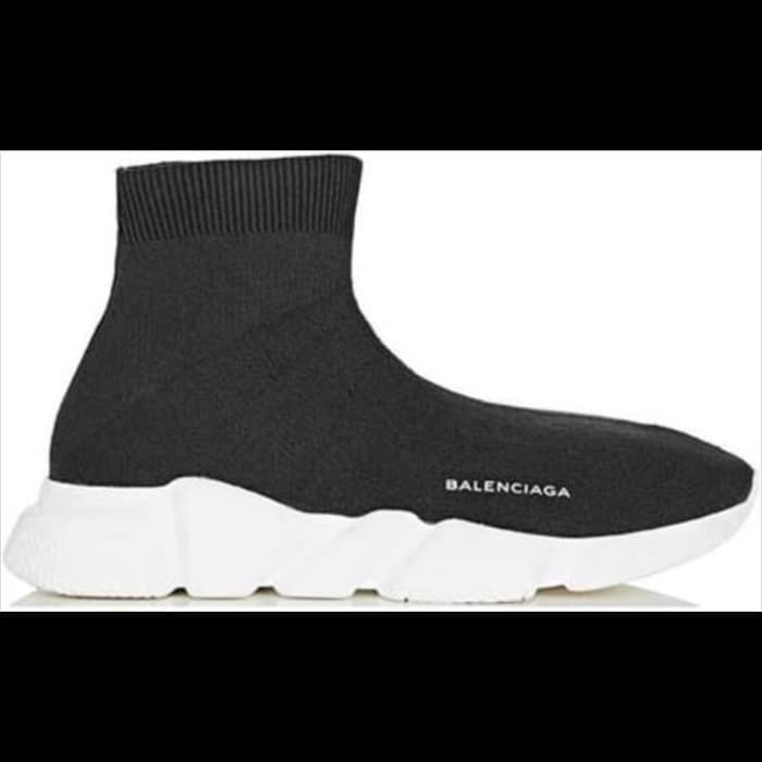 balenciaga speed trainer black white