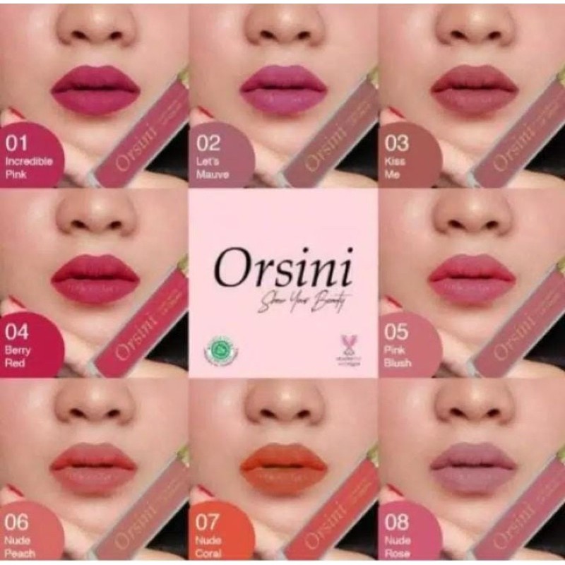 lipcream orsini shade 1-8