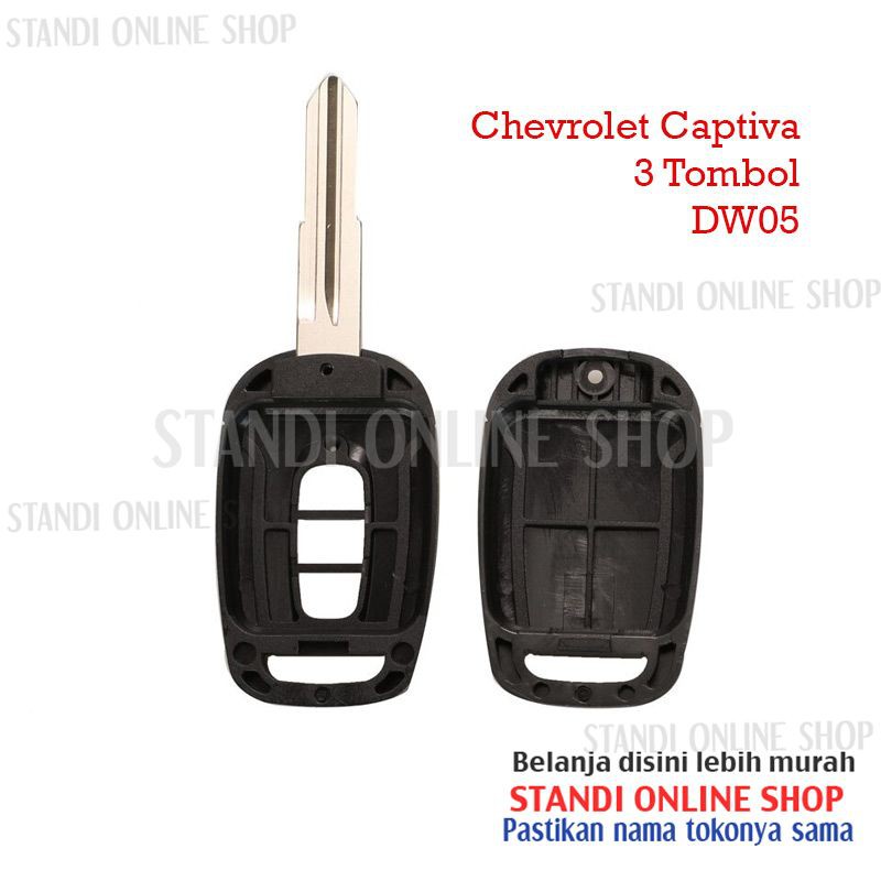 Casing Kunci Key Shell Blank Bahan Kunci Mobil Chevrolet Captiva