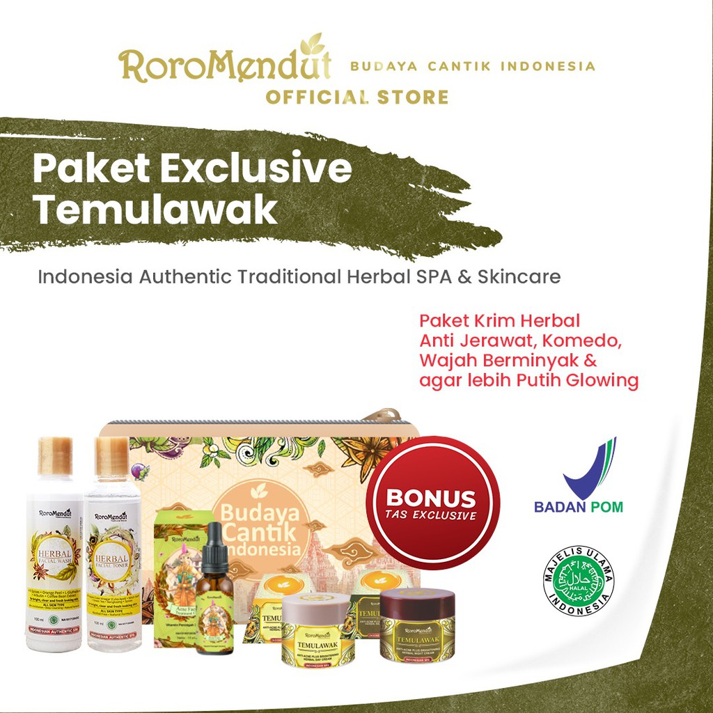 

Roro Mendut Temulawak Anti Acne Plus Brightening Exclusive Package