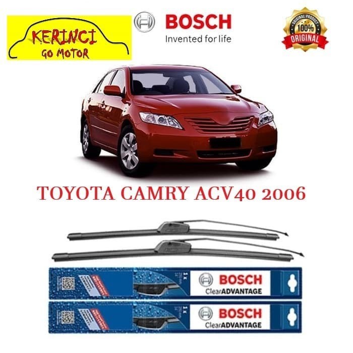 WIPER BOSCH CLEAR ADVANTAGE TOYOTA CAMRY ACV40 2006 24&quot; &amp; 19&quot; SEPASANG