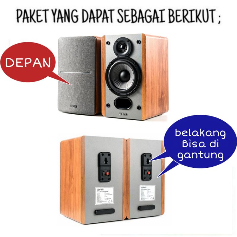 Paket Sound Cafe Dan Restoran  / 4 Titik Speaker Edifier 4 Inch / Ampli Digital..!!