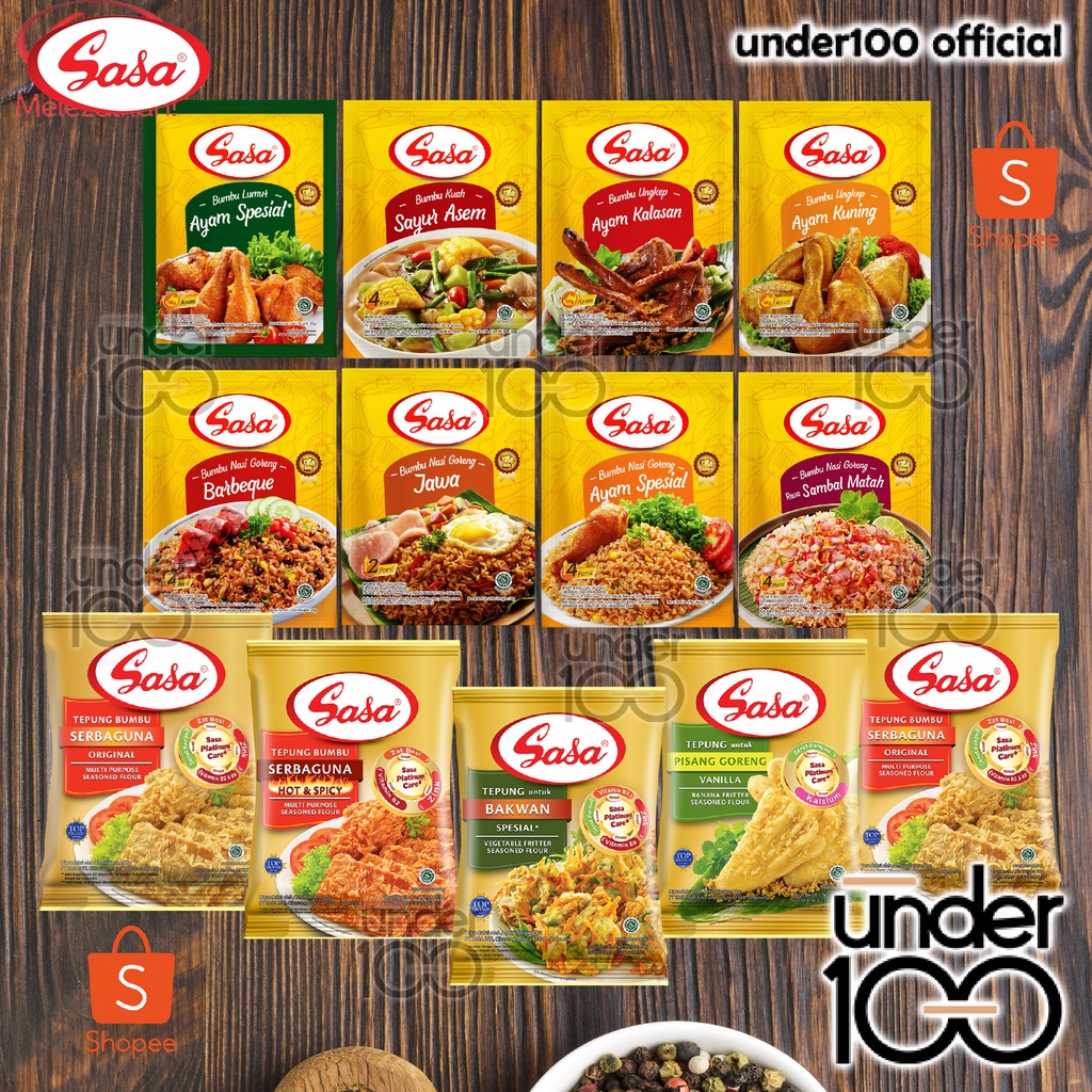 ❤ UNDER100 ❤ SASA Bumbu Instant | Nasi Goreng | Bahan Masakan | BPOM