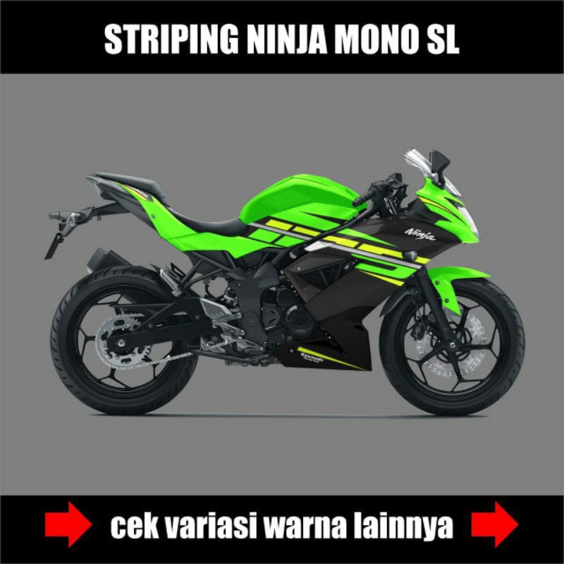 Jual Stiker Striping Ninja Mono SL / Sticker Variasi Motor Ninja Mono