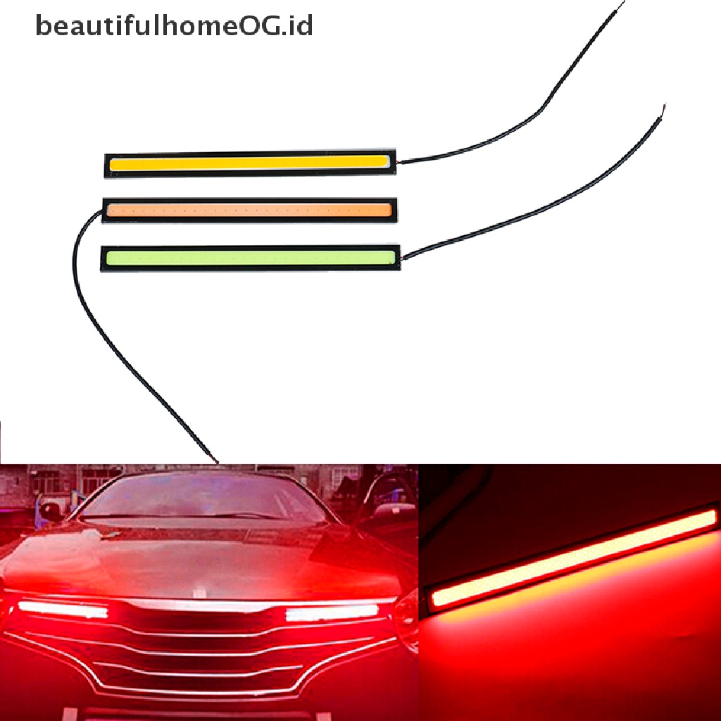 1 Pc Lampu LED COB 12V 17cm Anti Air Untuk DRL / fog lamp Mobil