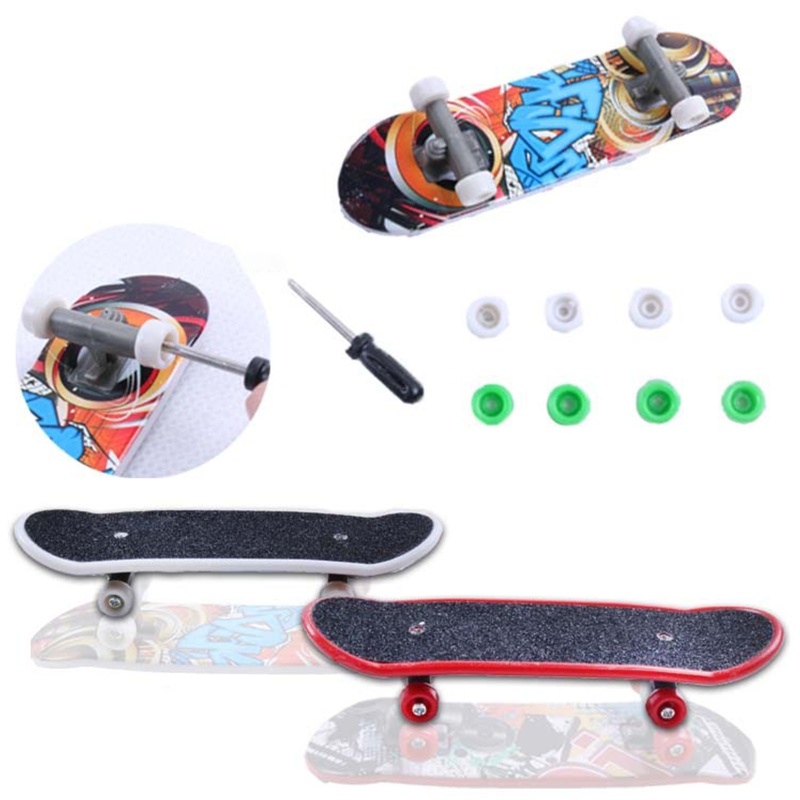 Mary Kids Mini Scooter/Fingerboard Set Rintangan Set Untuk Hadiah Ulang Tahun Anak Laki-Laki/Perempuan Untuk Anak-Anak 6-8 Untuk Kreatif Meringankan Bor