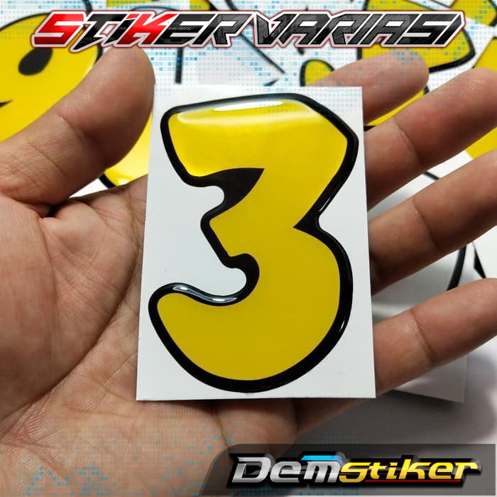 

stiker timbul angka