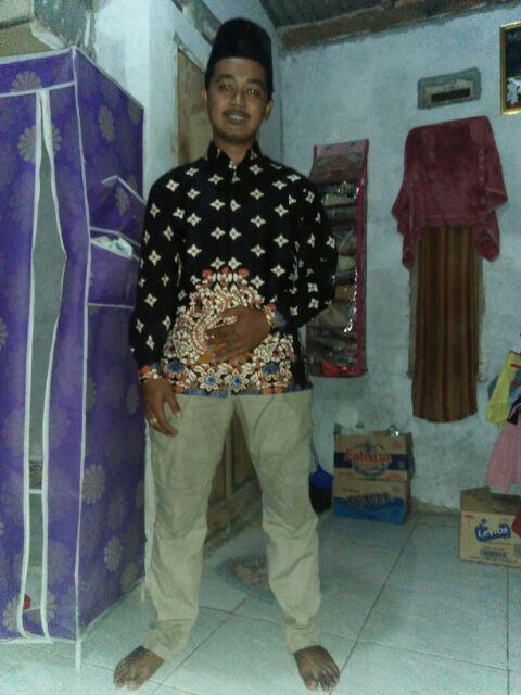 Bswart Batik Hrb026 Kenongo Hem Pendek Padi Pekalongan M L Xl Batik Pria Murah Modern Grosir